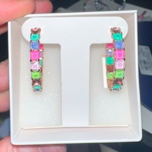 Rose Gold Bomb Party the Bridget Peach Honeydew Earrings